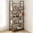 4-Tier Industrial Bookshelf (Black)