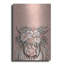  'Boho Cow 1' by Ashley Bradley Metal Wall Art, 16" x 24"-1980673368
