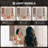 Corner Makeup Vanity Desk with 3-Fold LED Lighted Mirror, Charging Station, Acrylic Door Cabinet, Hanging Storage Bag & Stool, Multifunctional Triangular Dressing Table for Bedroom