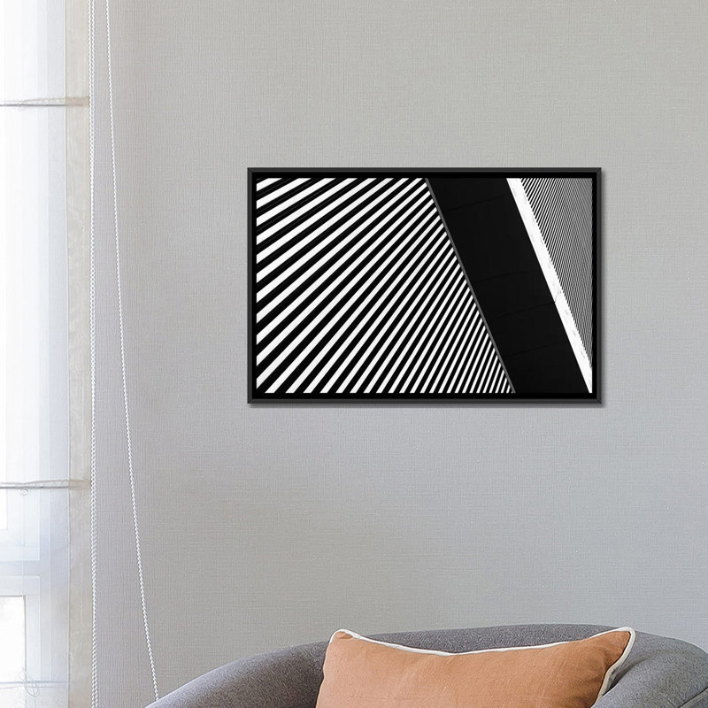 Impression sur toile tendue, H 40 po x l 60 po x P 1,5 po, Toile avec cadre noir, Pas de tapis