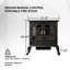 Blasko 23.62'' W Brown Electric Stove