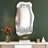 Faustine Irregular Wall Mirror with Crushed Diamonds