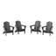 Laguna HDPE Folding Adirondack Chair-796778286