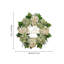 Couronne de 17,9 pouces pour porte d'entrée, couronne florale d'hortensia artificielle, décoration florale à feuilles, mur de style campagnard, rebord de fenêtre et décoration de cheminée.-1680372168