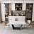 Armano Extendable 10 Seater Faux Marble Rectangular Dining Table