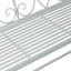 Outsunny Patio 2 Seater Rocking Bench Steel Garden Loveseat Chair White