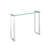 Lenita 30'' Glass Top Console Table-93760054