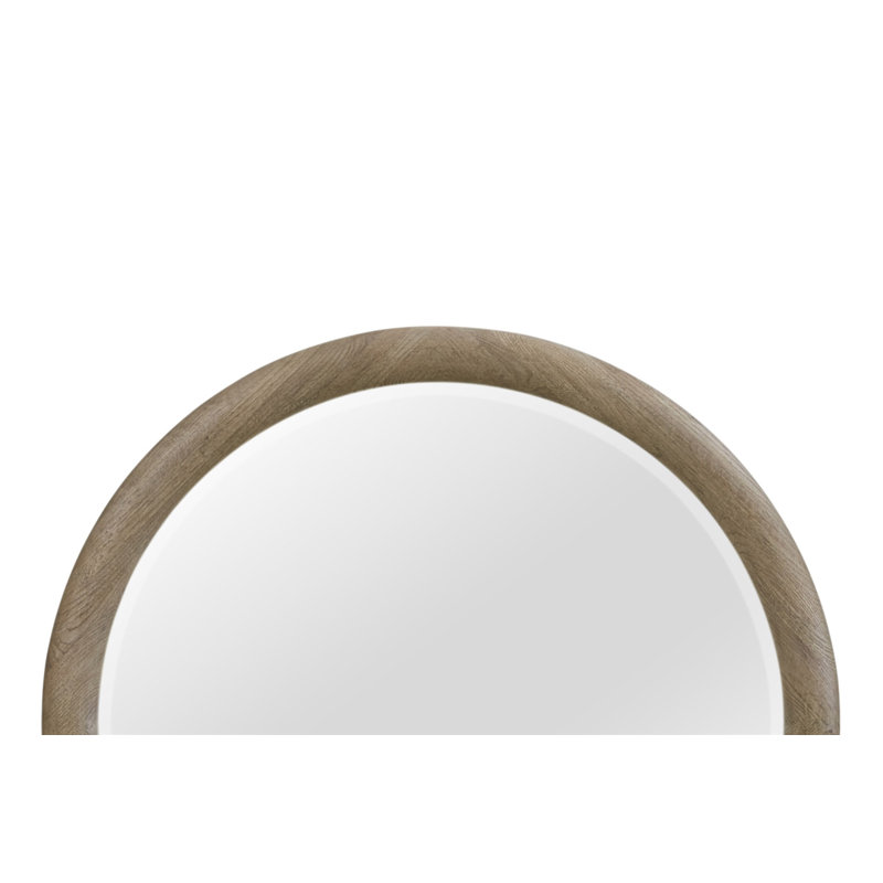 Miroir rond English Oak
