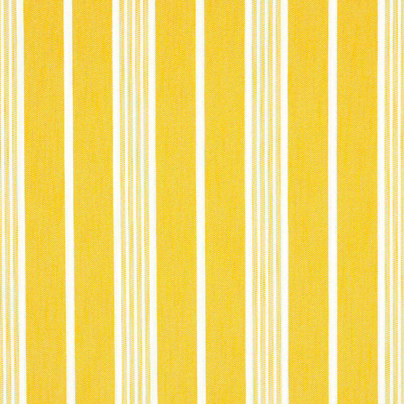 Tissu intérieur / extérieur à rayures Schumacher x Mary Mcdonald Hampton, Canari