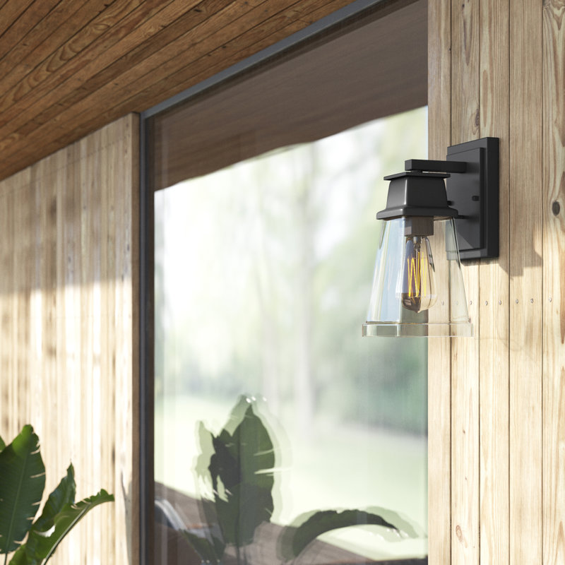 Wall Light, Black, 11.63" H x 5.25" W x 6.75" D