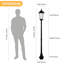 Solar Post Light Streetlight Black Aluminium