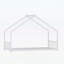 Lit plateforme avec bandes lumineuses à DEL, structure en fer en forme de toit-236189221-236189223