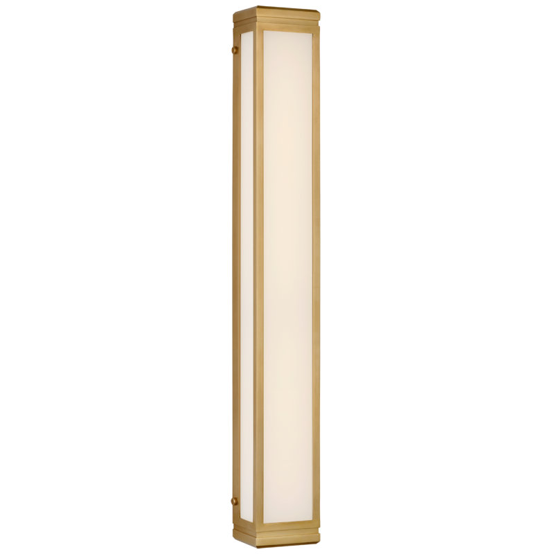 Hayles 1 - Light LED Bath Bar, Natural Brass