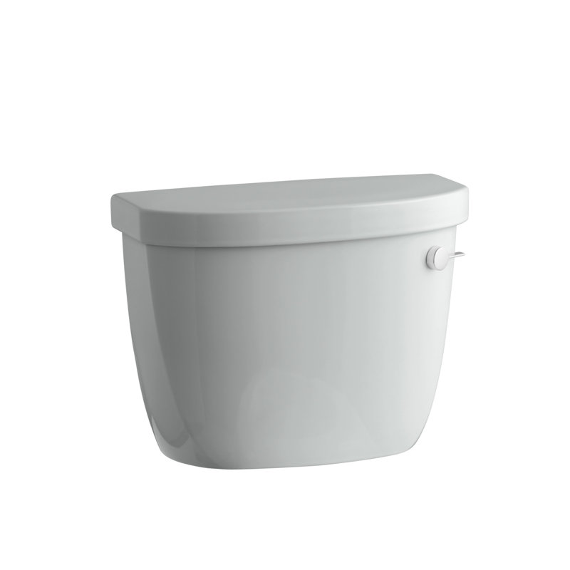 Cimarron 1.6 GPF Toilet Tank with Aquapiston Flush Technology, Ice Grey, Left-Hand, No