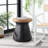 Kaziya Solid Wood Top End Table-579978597