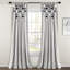 Panneau de rideau simple semi-diaphane avec passe-tringle Tassel Window-88660024-90569256