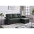 Upholstered Pull Out Sectional Sofa With Chaise-1053960612