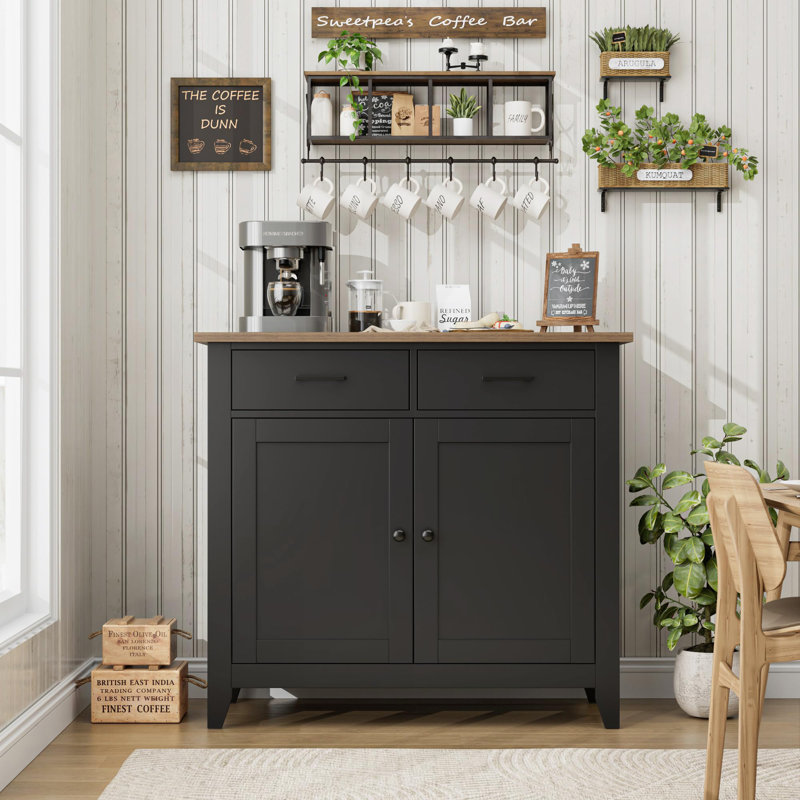 Buffet Modern Farmhouse, Noir, noir, noir, noir