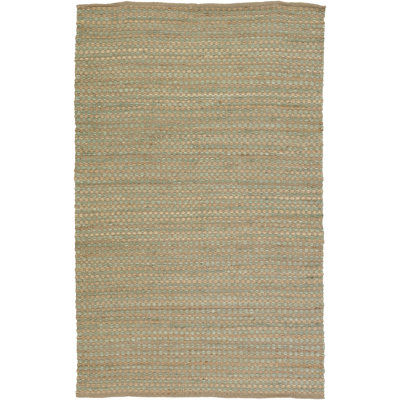 Jazz Hand Loomed Modern Area Rug in Tan/Green