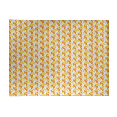Tapis orange/jaune/gris clair skyscrapers