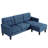Dobro L-Shaped Sectional Sofa, Couch with Reversible Chaise, Couch Set for Small Spaces, Perfect for Living Rooms and Apartments-1390382124