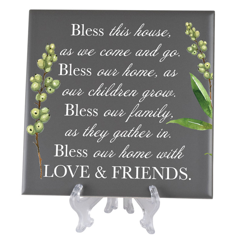 «Bless This House, As We Come», plaque décorative