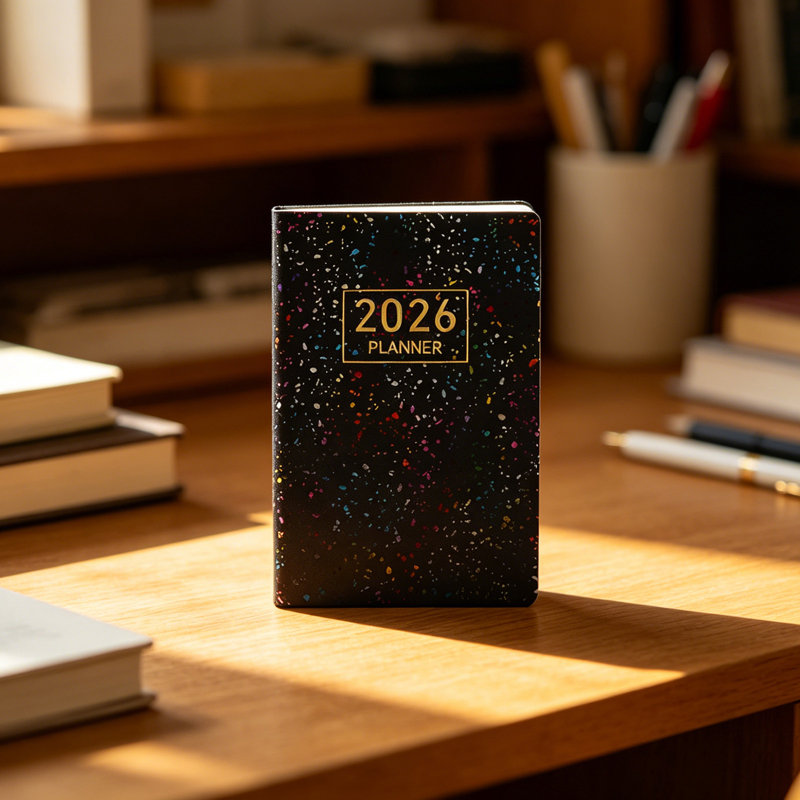 Horaire cahier anglais A7, Black