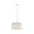 4-Light Glass Drum Shade Chandelier
