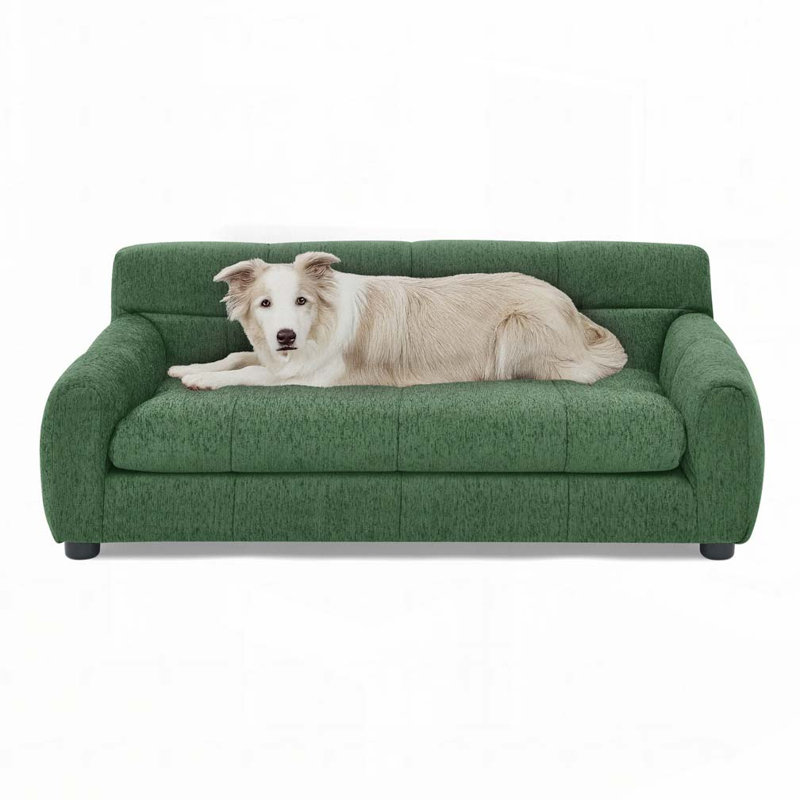 Lit rectangulaire pour chien, canapé-lit pour chien, Vert