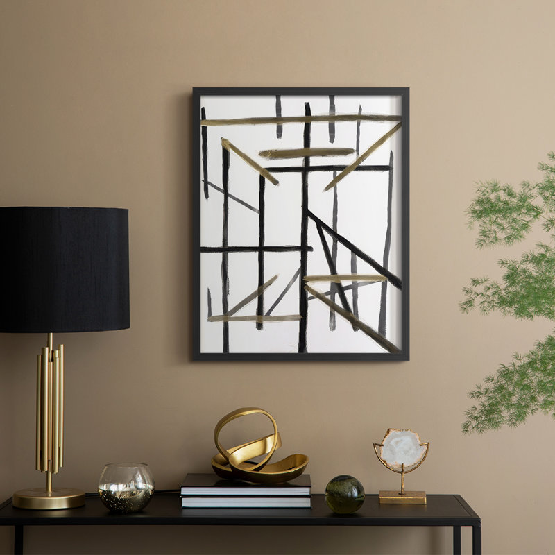 Edifice II Framed Print - Solid Wood, Black, 30" H x 24" W