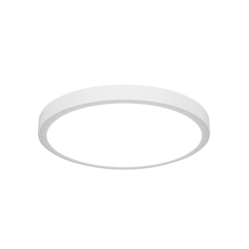 Azahria LED Flush Mount, White, 0.67" H x 9" W x 9" D