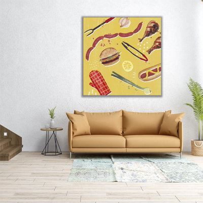 «Throw it on the Grill III», reproduction d'art sur toile