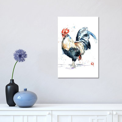 Rooster 1 Piece Wrapped Canvas Wall Art