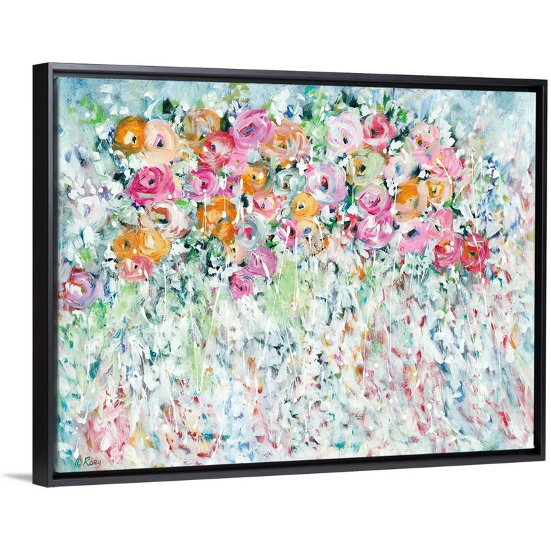 Reproduction d’art sur toile « beautiful Full Life » par Robby Ebert, Cadre noir, H 20 po x l 26 po x P 1,75 po