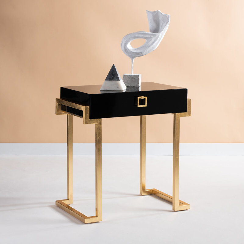 Table d'appoint Abele, Laque noire