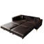 Canapé-lit convertible moderne en similicuir de 92,1 po avec coussins amovibles Cordsavia-130715449