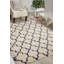 Tapis bleu à motif géométrique Linton-21373640