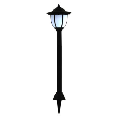 Aarabella Black Low Voltage Solar Powered Integrated LED Pathway Light Pack