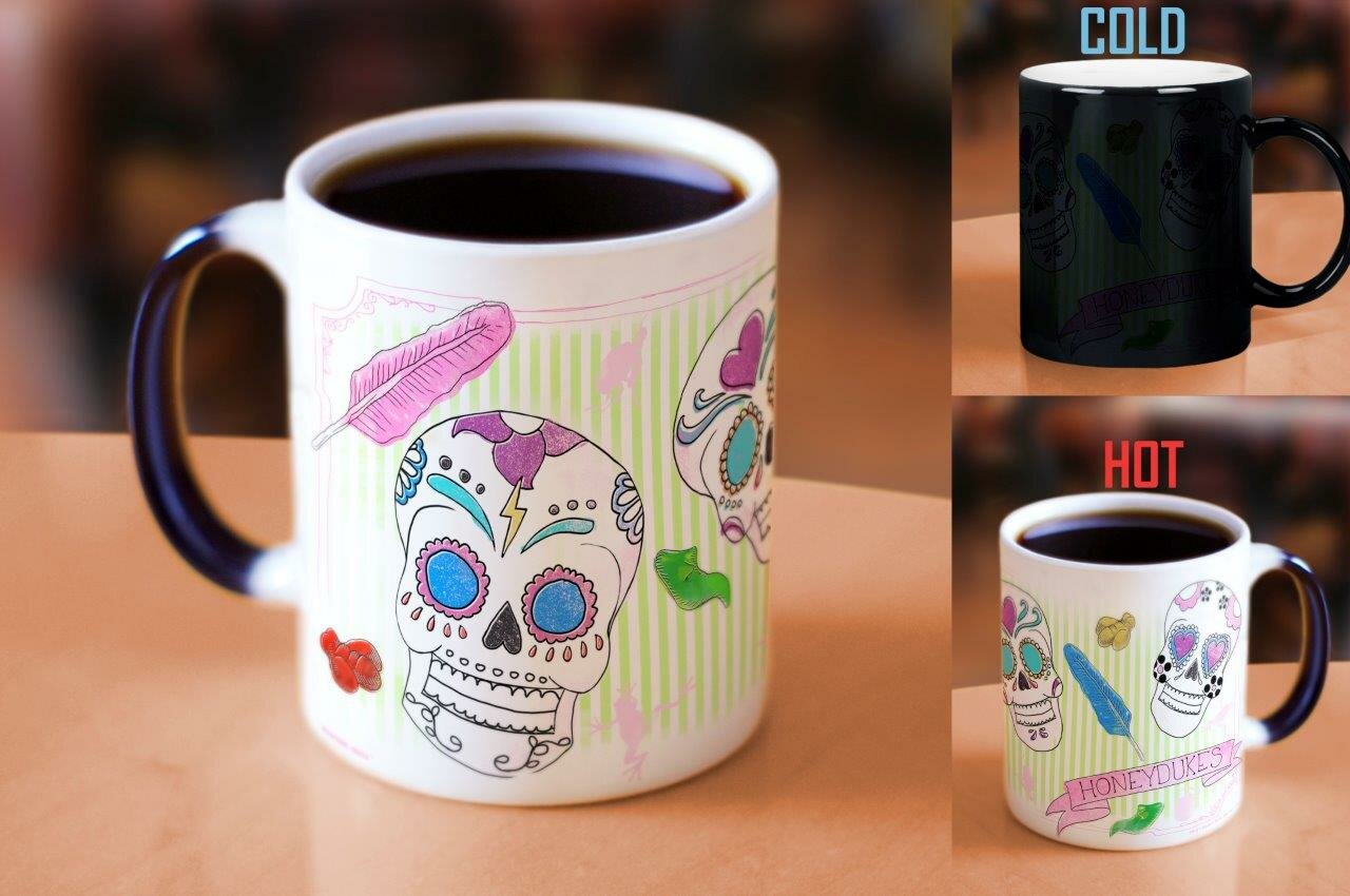 Morphing Mugs Harry Potter Honeydukes Sugar Skull Coffee Mug
