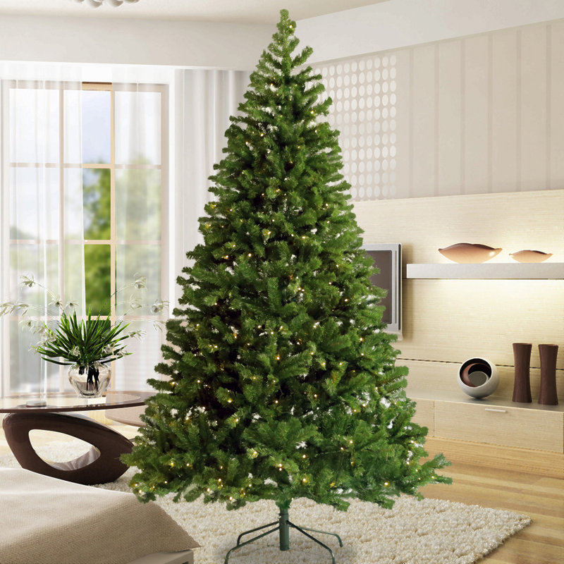 Arbre de Noël articulé artificiel pré-éclairé 6 pi avec support pliable