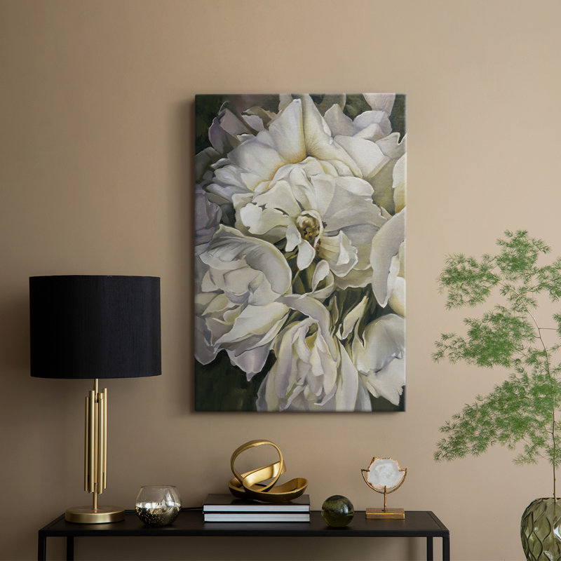 POUR LES ROSES -Galerie en toile Cavas, H 27 po x l 18 po