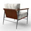 Fauteuil décoratif abstrait - Fauteuil gris Quiet Lines-1136397952