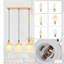 Rekina 3 - Light Natural Drum Pendant