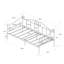 Kallaroo European Single (90 x 200cm) Iron Daybed