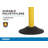 ChainBoss Black Safety Stanchion with 10' of Yellow Chain – Fillable Base-117024963