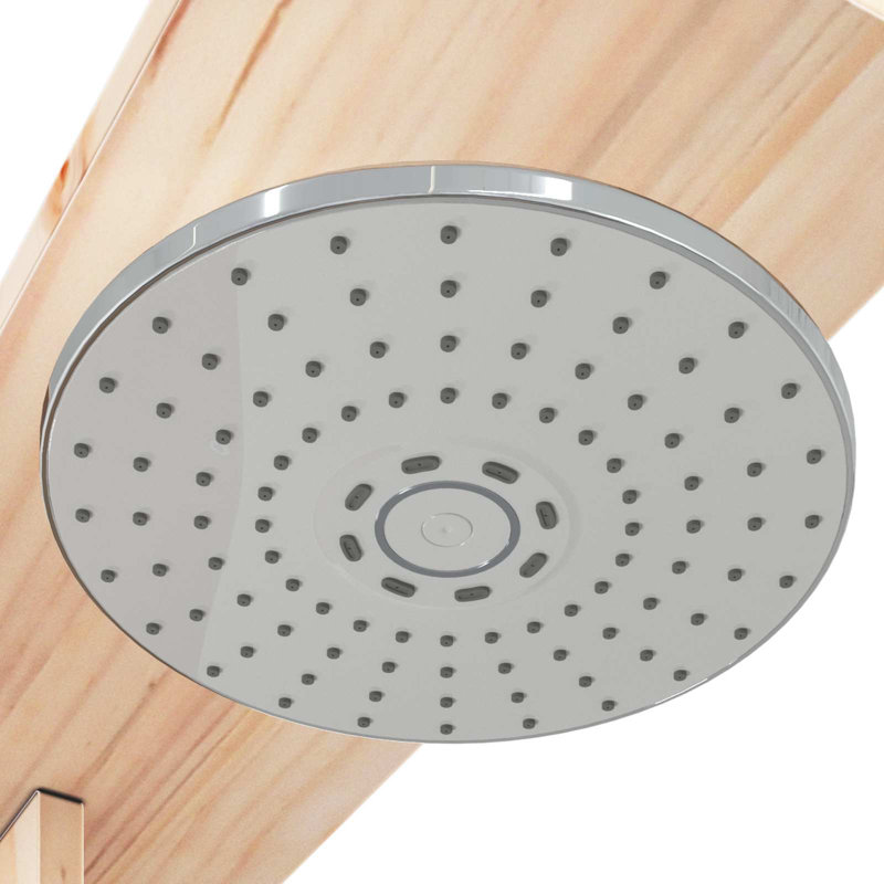 Outdoor Shower and Footwash Spout, Light Oak