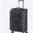 24-Inch Softside Expandable Luggage with Spinner Wheels Checked Suitcase Black