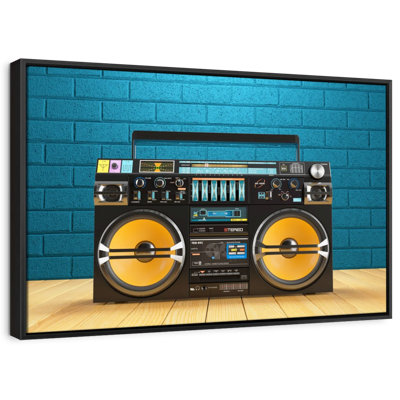 Boombox Player Canvas Print