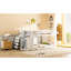 Lit superposé double blanc avec construction solide et rangement fonctionnel en bois de pin blanc-130672147-130672148