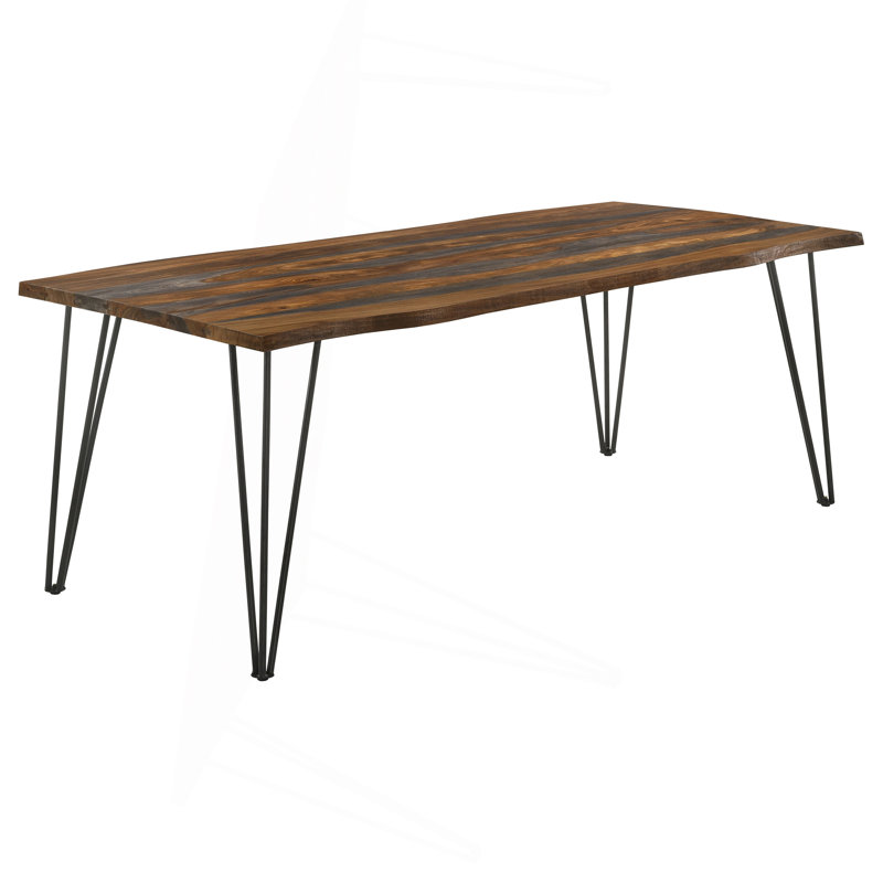 Neve Grey Sheesham Live Edge Dining Table